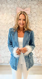 Pearl Kiss Denim Blazer
