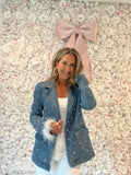 Pearl Kiss Denim Blazer
