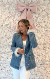Pearl Kiss Denim Blazer