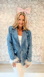 Pearl Kiss Denim Blazer