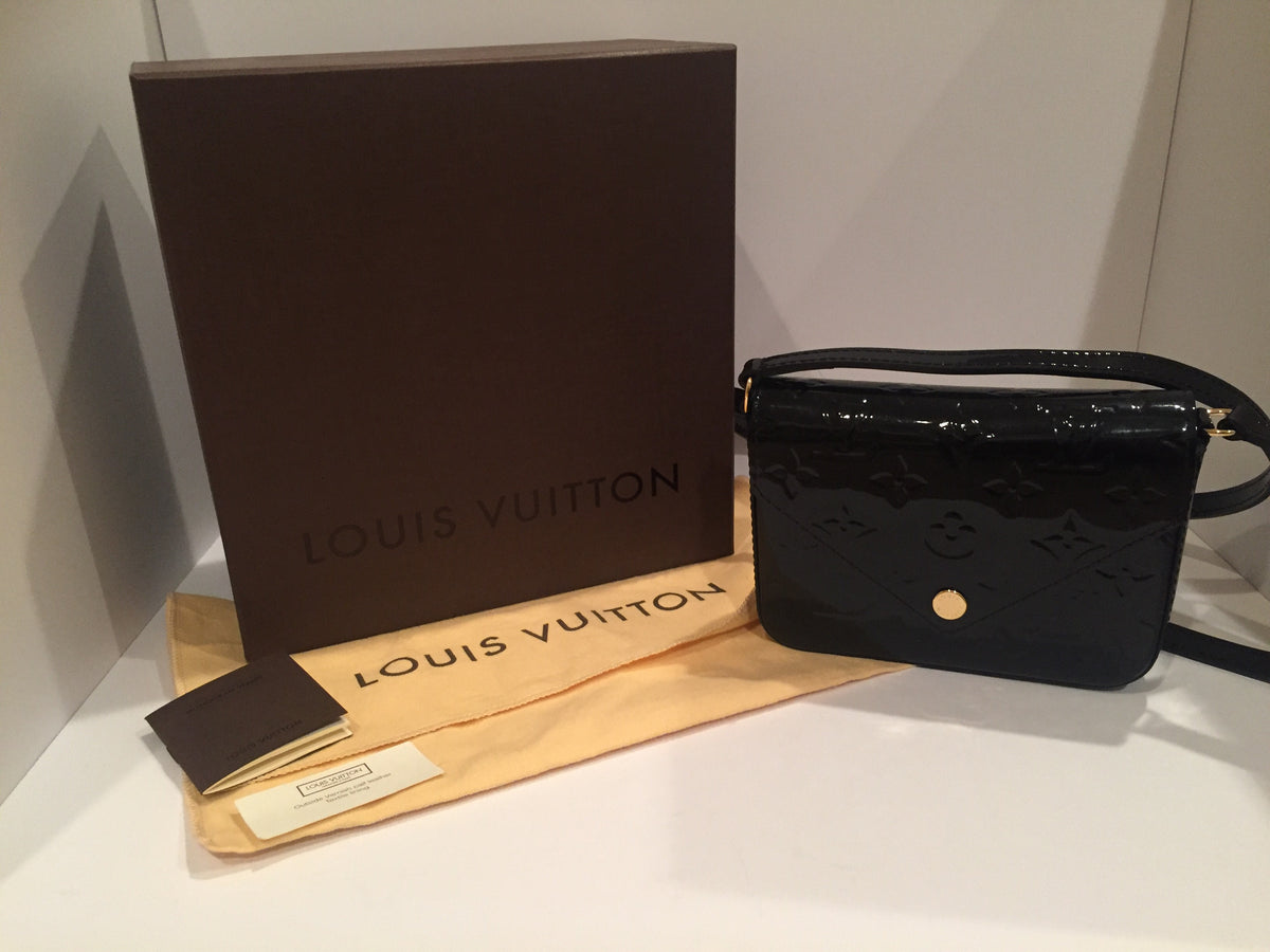 Louis Vuitton Black Monogram Vernis Sac Lucie Bag at 1stDibs