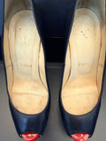 Christian Louboutin Women's Fetish Peep-Toe Platform Pumps