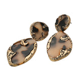 Tortoise Shell Drop Earrings