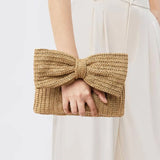 Raffia Bow Clutch