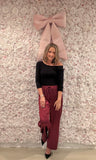 Merlot About It Satin Pants