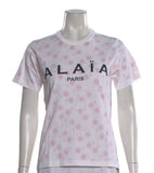 Alaïa Logo Floral Print Crew Neck T-Shirt ♥️
