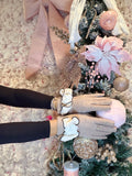 Cozy Camellia Gloves