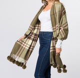 Olive Plaid Scarf