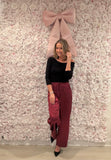Merlot About It Satin Pants