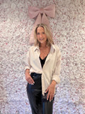 The Lace & Latte Blouse