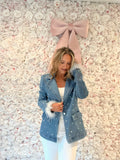 Pearl Kiss Denim Blazer