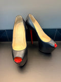 Christian Louboutin Women's Fetish Peep-Toe Platform Pumps