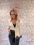 The Lace & Latte Blouse