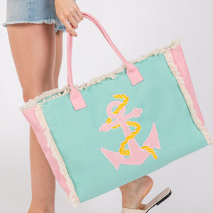 Anchors Away Beach Tote