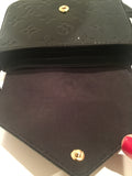 Louis Vuitton Mini Sac Lucie Black Vernis Leather Cross Body Bag